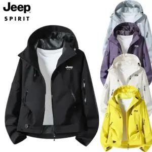 JEEP SPIRIT 아웃도어 트레킹 여성 바람막이 봄가을 캠핑 등산 방수 후드 트렌치