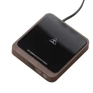 온도 조절 워머 온열 가열 받침대 잔 코스터 컵