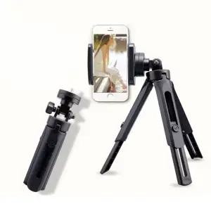 휴대용 브이로그 높이조절 핸드폰 미니 삼각대 거치대 카메라 셀프촬영 용품 개인 스마트 미러리스