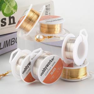 XUQIAN 14K 금색과 은색 구리 와이어 녹 방지 구슬 공예 0.25mm-1.3mm DIY 팔찌 목걸이 쥬얼리 만들기