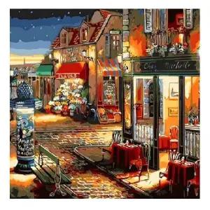 LED보석십자수LED07 카페풍경 size 40x50cm