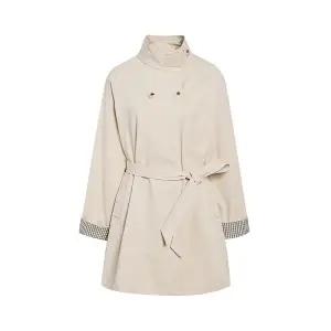 [롯데백화점]제이제이지고트 체크 소매 하프 트렌치코트 GS3N0TC301