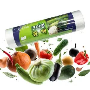 식품보관용 크린 롤백 500매 대형 35x45cm/비닐팩/일회용/1회용/위생백/비닐백/주방/크린팩/다용도