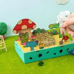 봄 알팔파 새싹 키우기 만들기키트(버섯마을)/새싹키우기/씨앗키우기 우드/우드 만들기DIY