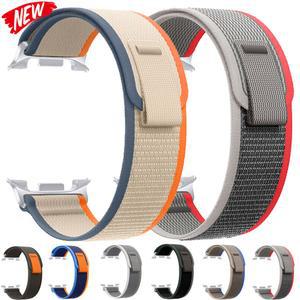 삼성 갤럭시 워치 8 40 44mm/8 클래식용 트레일 루프 스트랩 46mm 스포츠 클래식 나일론 팔찌 스마트워치 밴드