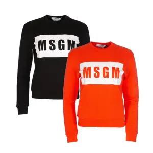 MSGM 박스 로고 프린팅 맨투맨 여성 2종 2841MDM96