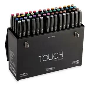 신한 터치트윈마카 60색 B형 칼라 컬러 마카펜 스케치 애니메이션 디자인 알파 코픽 렌더링 디자인용 세트