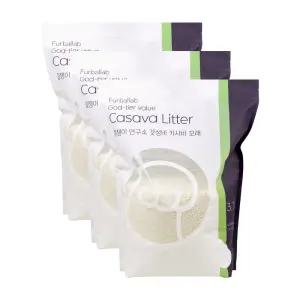 털쟁이 연구소 갓성비 카사바 응고형 고양이 모래 9.6kg