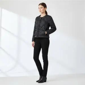 [막스마라] 여성용 소프타 구스다운 패딩 재킷 블랙 151126791