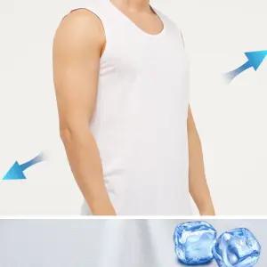 제임스딘 국내산 시원한 에어로쿨 머슬 백색 남성 조끼 민소런닝 JHMRB034