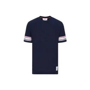[톰브라운] 삼선 텍스처 네이비 반팔티 119792895