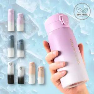 원터치 텀블러 스텐 350ml 500ml 진공 보온 물병 스테인레스 보틀 보온 보냉병 크리스마스 판촉물