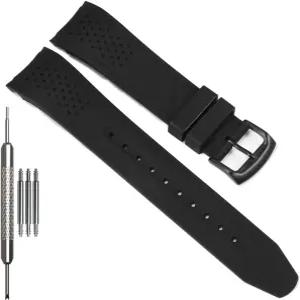 WISTARMOR 23mm 실리콘 시계 밴드 시티즌 남성용 에코 드라이브 위켄더 스포츠 스트랩 AW1158-05L