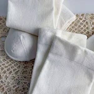 화이트 중목 여성 양말 무지 세트 10켤레