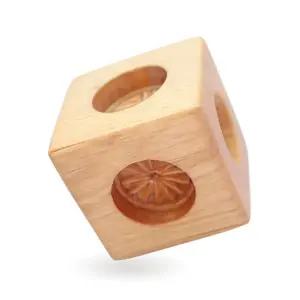 국산 주사위 6구 다식틀 ( 전통체험 떡틀 다식판 추석 명절 떡만들기 문양도장 약과틀 떡스탬프 )