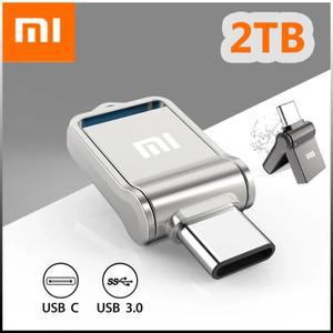 샤오미 USB 플래시 드라이브 고속 3.0 C타입 인터페이스 휴대폰 컴퓨터용 금속 메모리 스틱 2TB 512GB