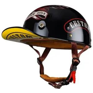 스냅백헬멧 할리 오토바이 바이크 스냅백 모자 반모 할리반모 스쿠터 더블링 여름용 경량