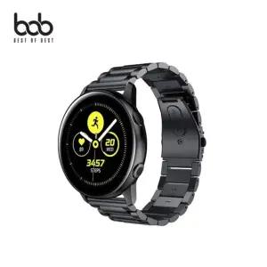 갤럭시워치7 6 5 4 액티브 원터치 메탈릭 밴드 스트랩