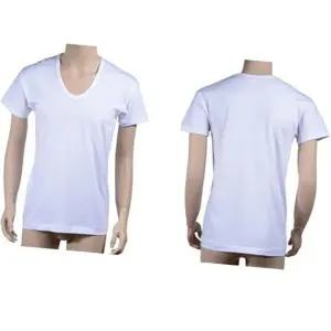 (올핀)반팔 런닝셔츠 남성속옷 순면 U넥 백색 고신축