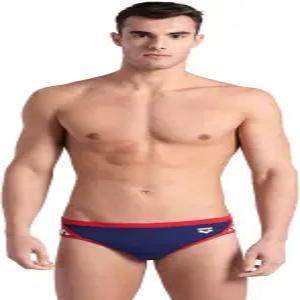 아레나 남성 아이콘 솔리드 수영 브리프 전문 트레이닝 수영복 스포츠 트렁크