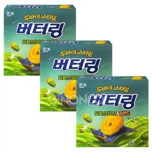 해태 버터링 딥피스타치오 아몬드 155g 3개 두바이스타일 과자