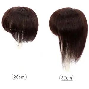 블랙가발 인모가발 스타일 정수리커버 자연스러운 2컬러 변신 앞머리 헤어피스 정수리
