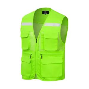 트윌 고급형 반사 안전 조끼 (망사형)