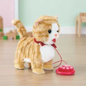 캐스B 그루밍하는 고양이 인형 움직이는 반려동물 돌보기 산책 멜로디 장난감 냥이인형 교감