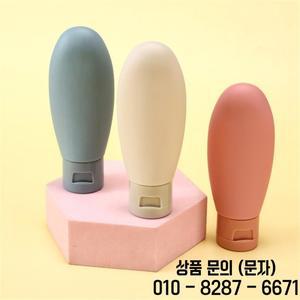 리필 가능한 소프트 실리콘 로션 용기 스퀴즈 튜브 빈 병 휴대용 여행용 샴푸 60ml 세트당 3 개
