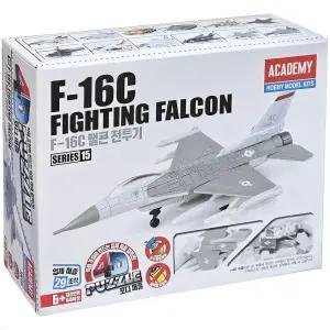 [모두쇼핑]아카데미 F-16C 팰콘 전투기 4D 프라모델 퍼즐 조립 아카데미과학피규어 아카데미과학 밀리터리