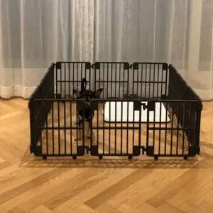 애견육각울타리 강아지 캠핑 라온 울타리 (그레이) 12P