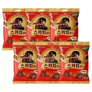 롯데 스카치캔디 커피맛 317g 6개 버터커피맛 입가심
