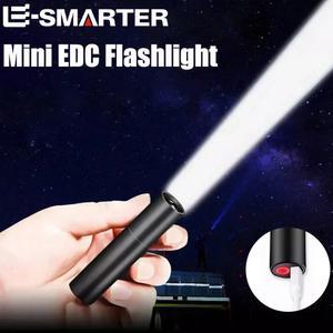 라이트 충전식 내장 LED 검색 고정 캠핑 초점 Zoomable 랜턴 휴대용 포켓 미니 배터리 손전등 USB 소형