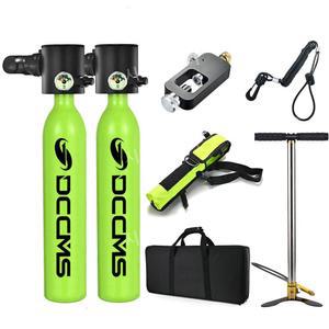 미니산소통 스쿠버 다이빙 스킨 공기통 S300형광녹색표준10분 스노클링 산소통