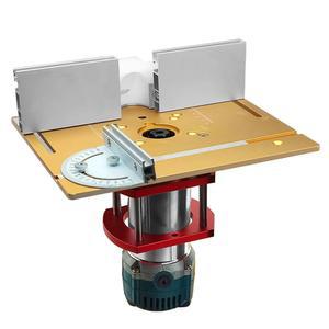 게 벤치 목공 트리머 기계 가있는 삽입 테이블 알루미늄 라우터 마이 RT0700C 플레이트 테이블 터 다기능 용 조각