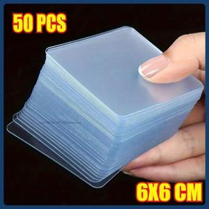 초강력 접착제 양면 테이프 욕실 원활한 방수 나노 대한 투명 사각형 벽 스티커 패치