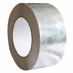 유리섬유 강화 호일 덕트 테이프 2인치 천 알루미늄 80°C ~ 100°C 견딜 수 있음 HVAC용 내화 내열 금속