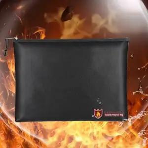 방수 파우치 휴대용 생활 지퍼 방수 내화 파우치 보관 서류가방 여행용 증명서 정리함 중요 여권 문서 방지