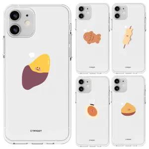아이폰16프로 따끈간식 투명 젤리 케이스 붕어빵케이스 오뎅케이스 고구마케이스 호빵케이스 캐릭터케이스