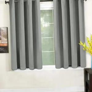 방 암막 커튼 베이직 솔리드 방풍 거실 암막 커튼 침실 작은 주방 원룸 창문