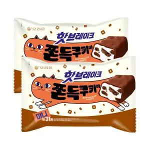 오리온 핫브레이크 쫀득쿠키바 미니 31입, 2개