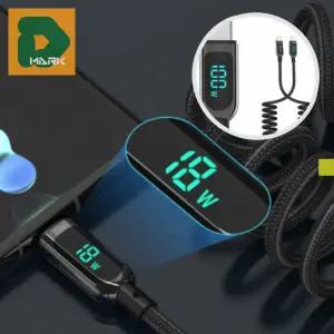 초고속 C타입케이블 100W 스프링 전송 고속충전 꼬임 케이블 호환용 PD 충전기 연결선 숏케이블 데이터