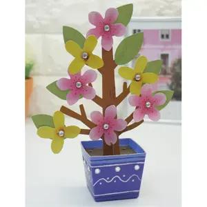 4인용 향기나는 개나리 진달래 봄꽃화분 방향제 만들기 돌봄교실 엄마표 문화센터 DIY