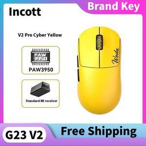 인코트 G23V2 SE G23V2Pro 1K/8K 핫 스왑 기계식 무선 마우스 PAW3395/3950 32K/45K DPI 맞춤형 블루투스