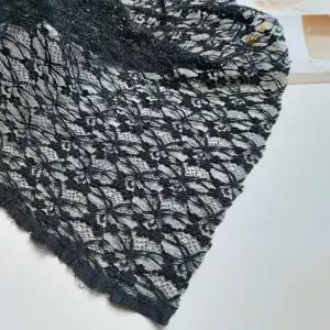 랏셀 망사 레이스 스판 블랙