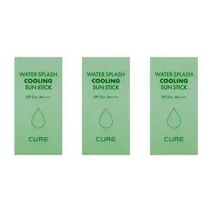 김정문알로에 큐어 워터 스플래쉬 쿨링 선스틱 SPF50+ PA++++ 3박스