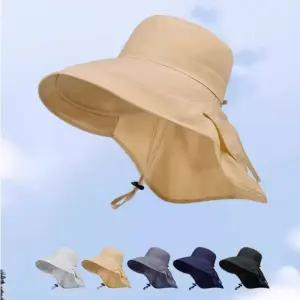 츠키 자외선 차단 넓은 챙 아웃도어 버킷햇 모자