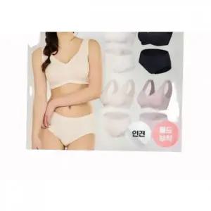 [매장정품] [/크로커다일 이너웨어]인견 크레오라 몰드부착 감탄브라+팬티 8종 풀세트 CD066R_00