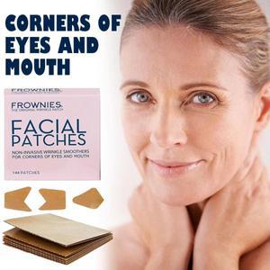 FROWNIES C자 모양의 주름 방지 패치 페이스 스티커 여성용 이마 리프팅 테이프