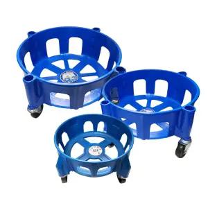 청소용품 음식물통 원형용기 운반카(75호) 쓰레기통 큰화분 바퀴달린 이동식